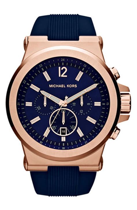 michael kors blue watch band|Michael Kors navy blue watch.